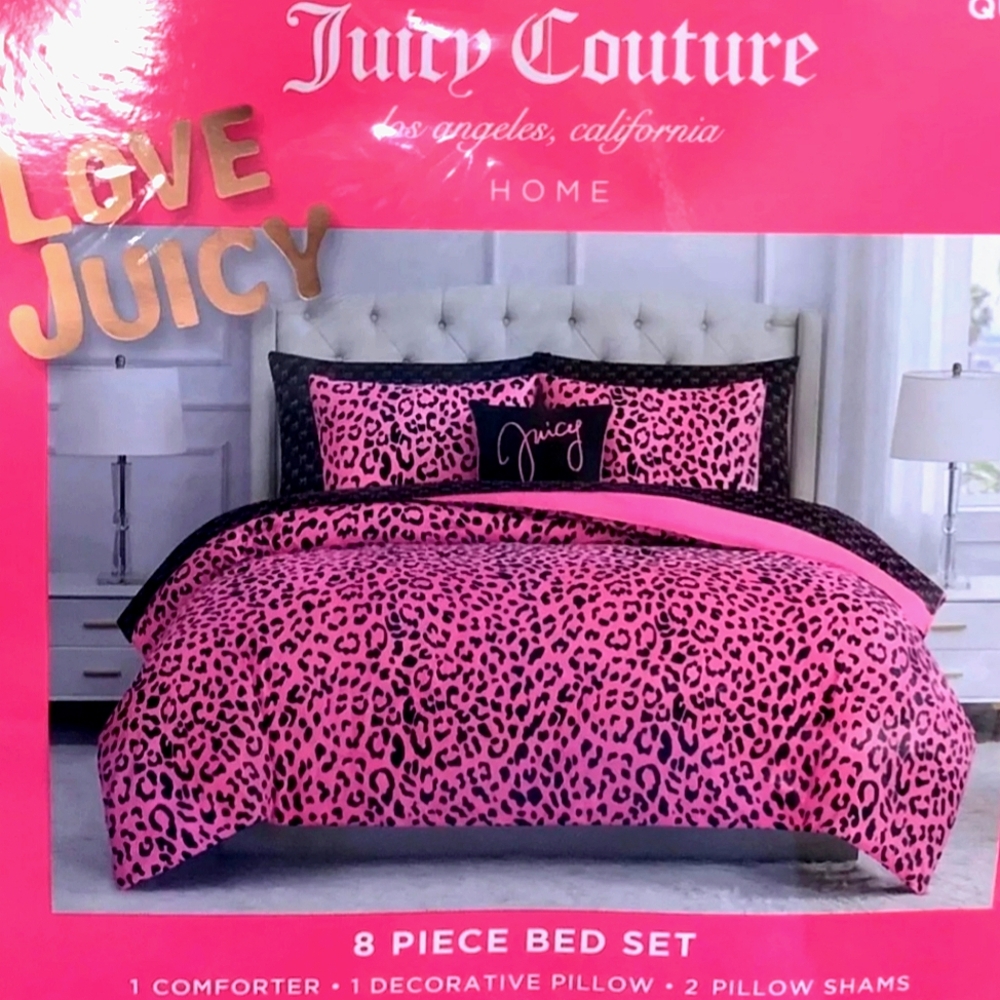 Juicy Couture 8PC Queen Comforter Set